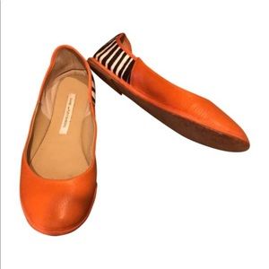 Diane con Furstenberg Orange 12334 Flats